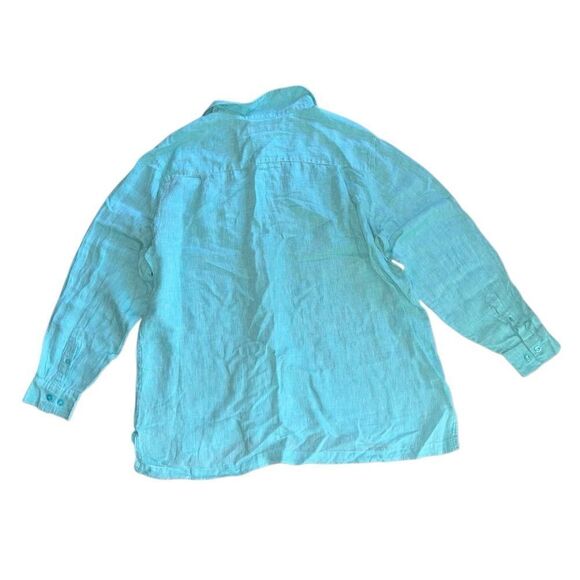 Weekender Men's Martinique Linen Shirt - Long Sleeve 100% Linen Size 2XL - Picture 3 of 8